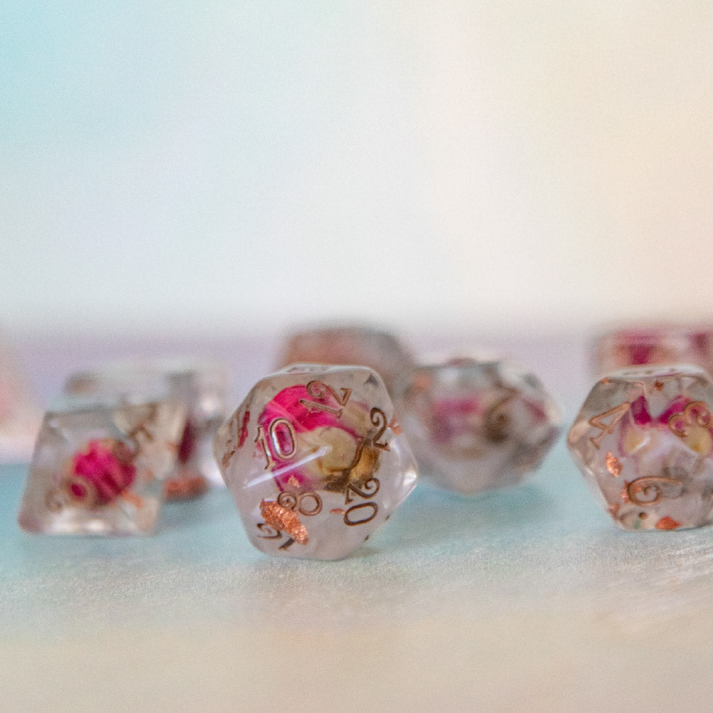Whispering Rose Dice Set