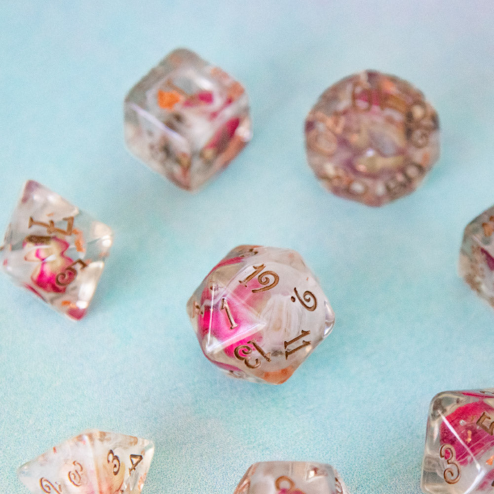 Whispering Rose Dice Set