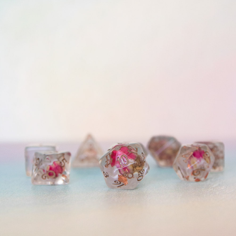 Whispering Rose Dice Set