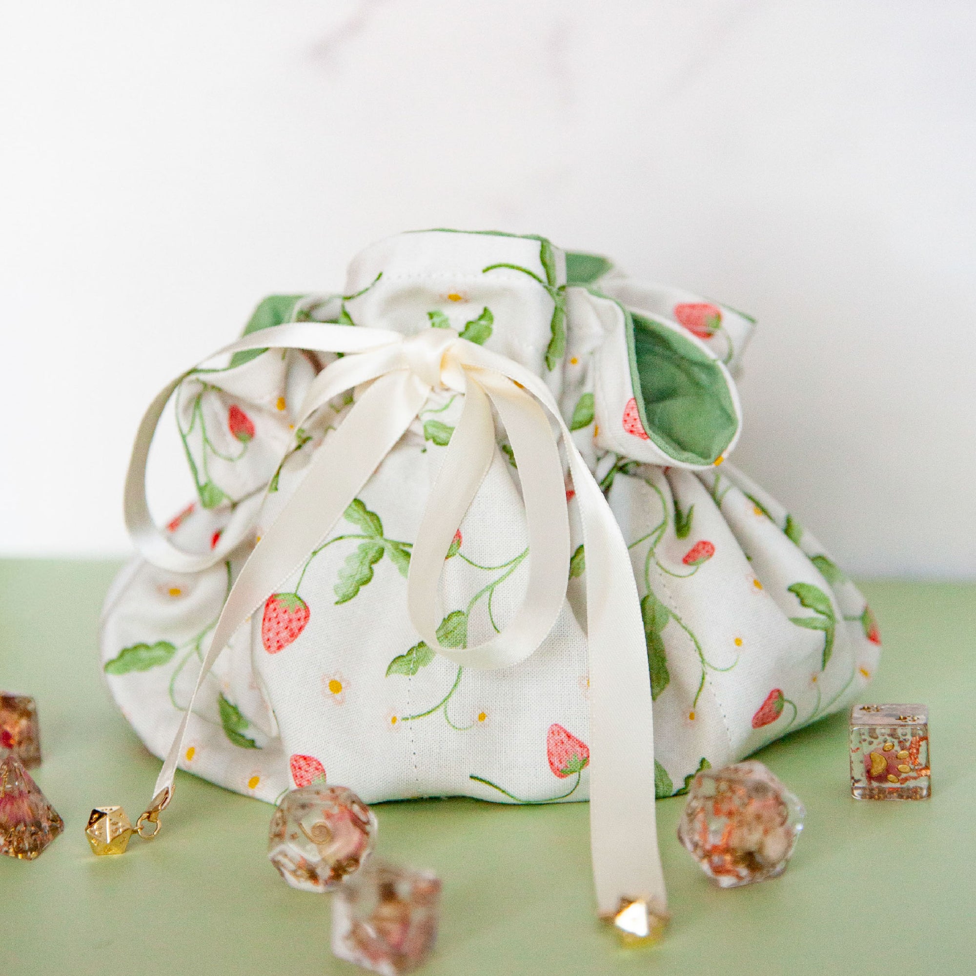 Dice Bag of Holding • Strawberry Patch