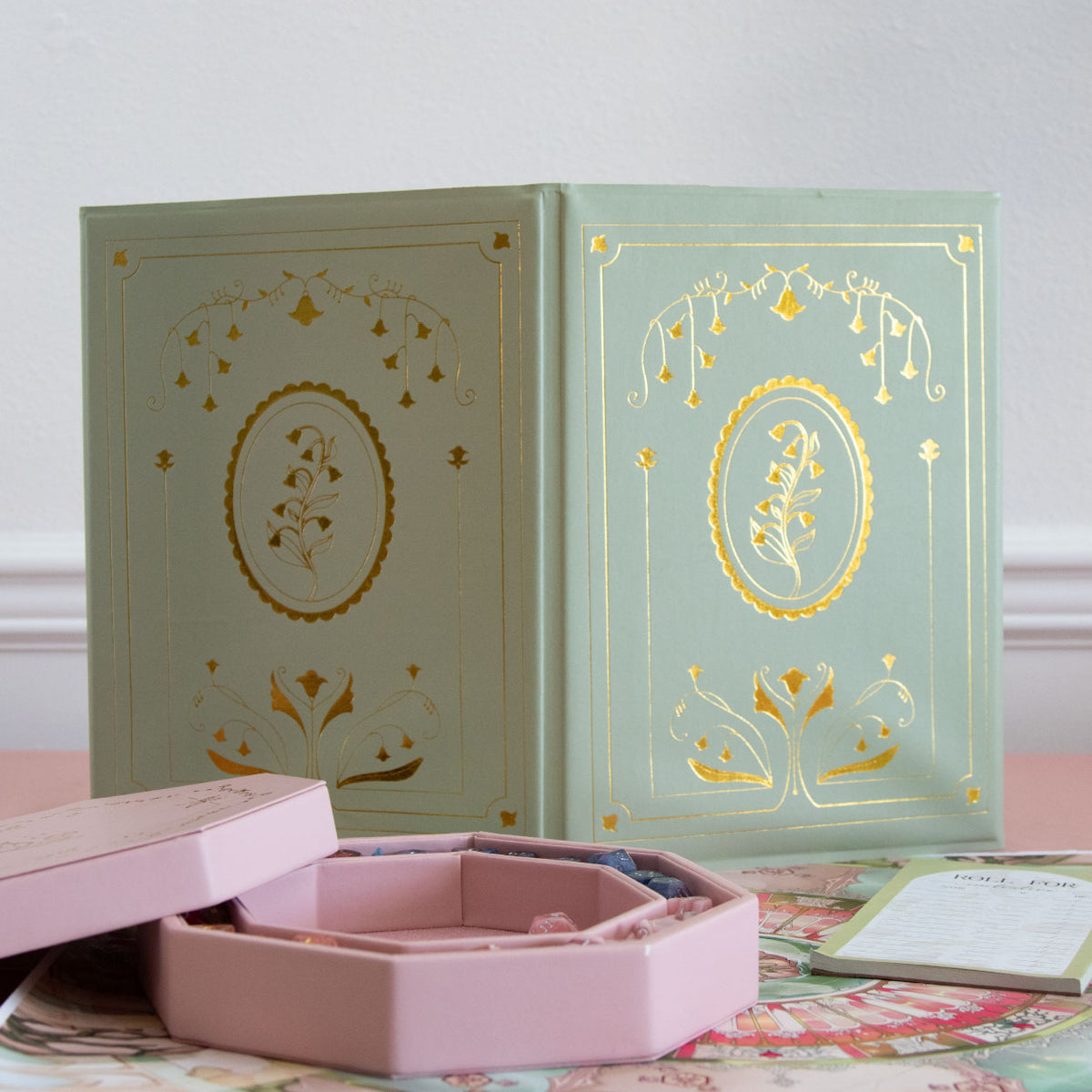 Pastel DM Screen with Clear Pockets • Lily of the Valley