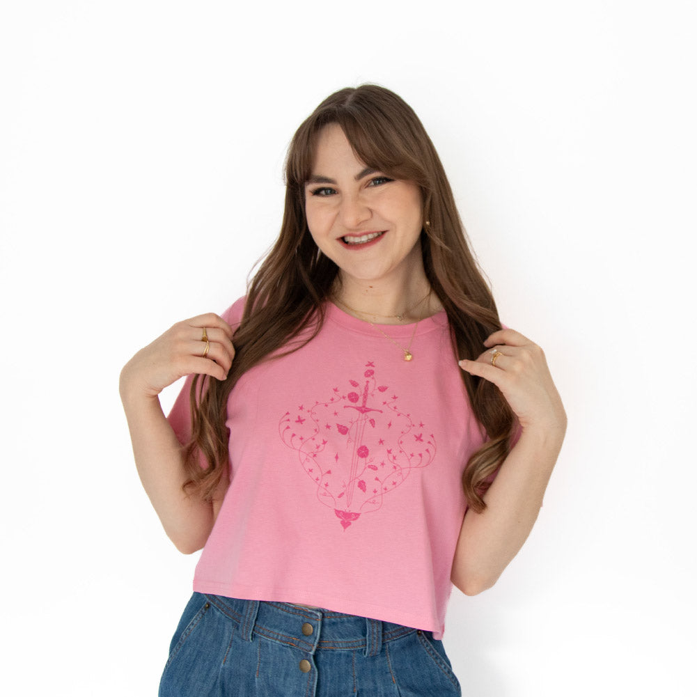 Opal Armory Crop Top • Paladin Pink