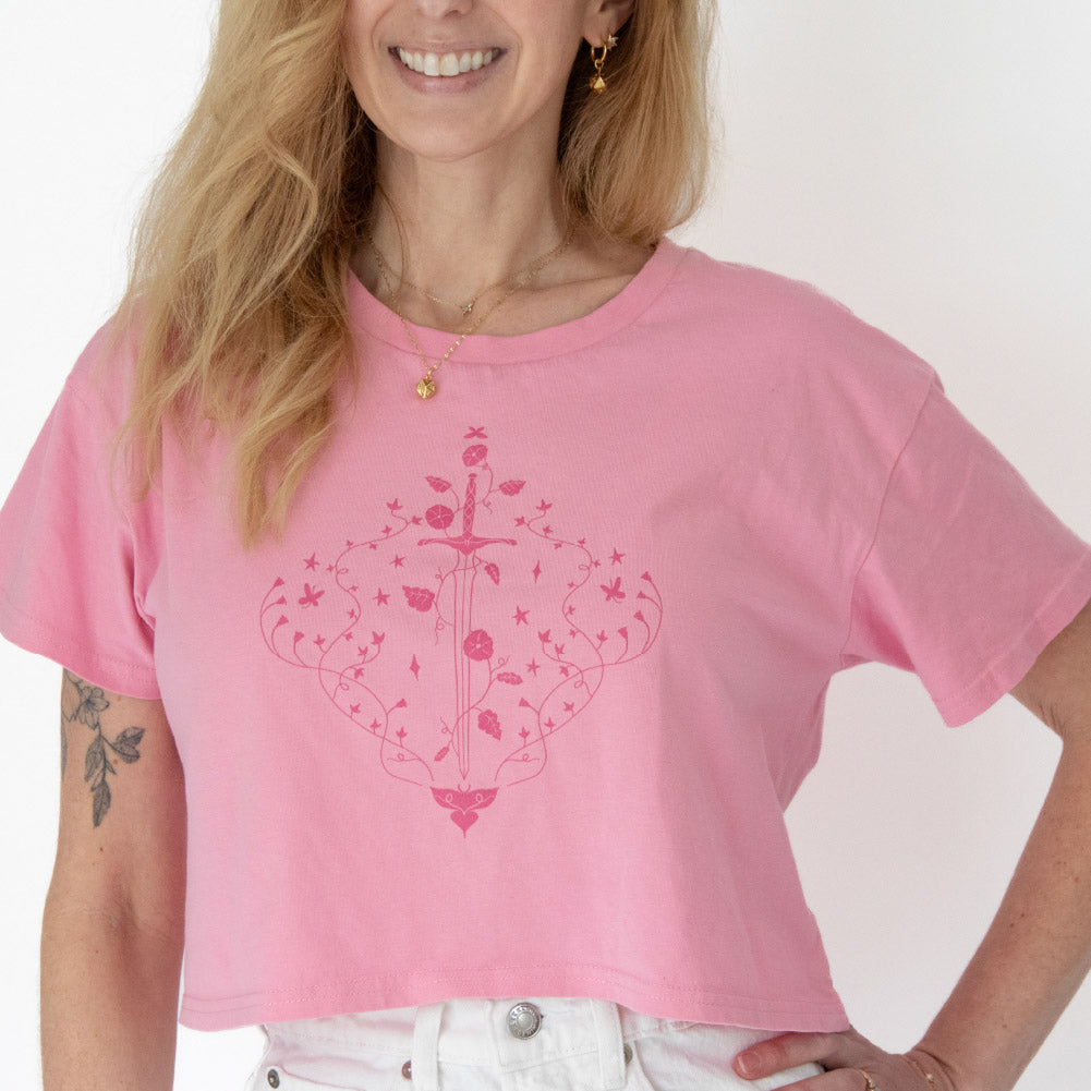 Opal Armory Crop Top • Paladin Pink