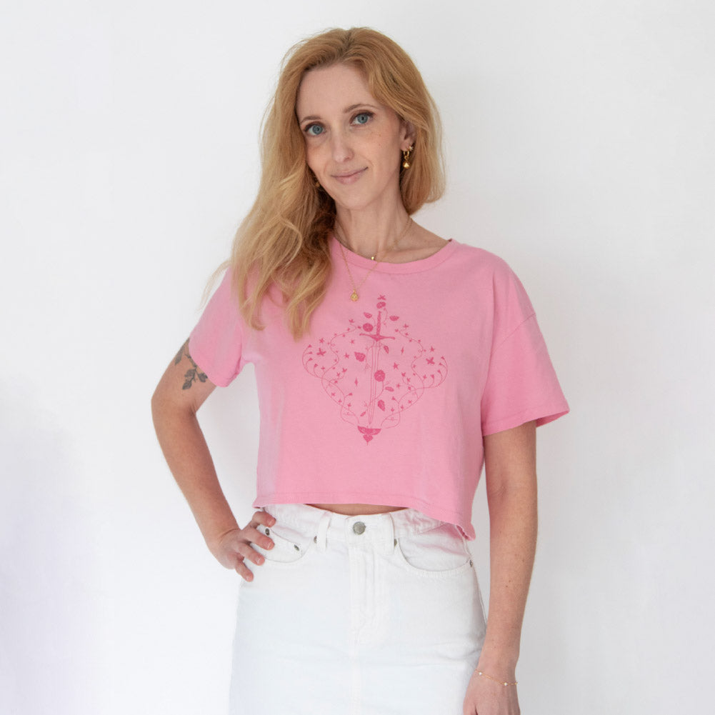 Opal Armory Crop Top • Paladin Pink