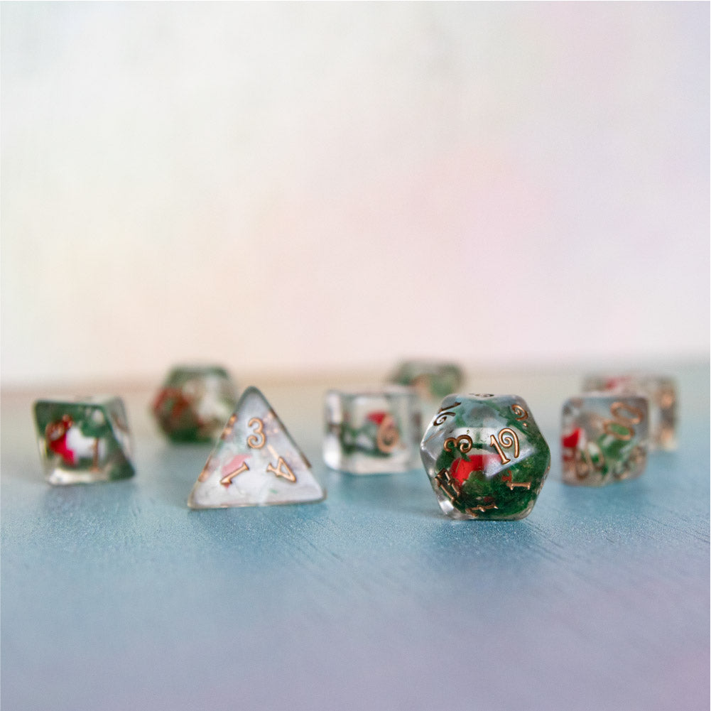 Amanita Mushrooms & Moss Dice
