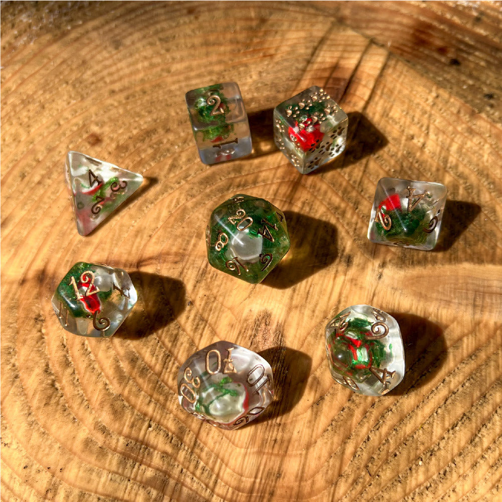 Amanita Mushrooms & Moss Dice